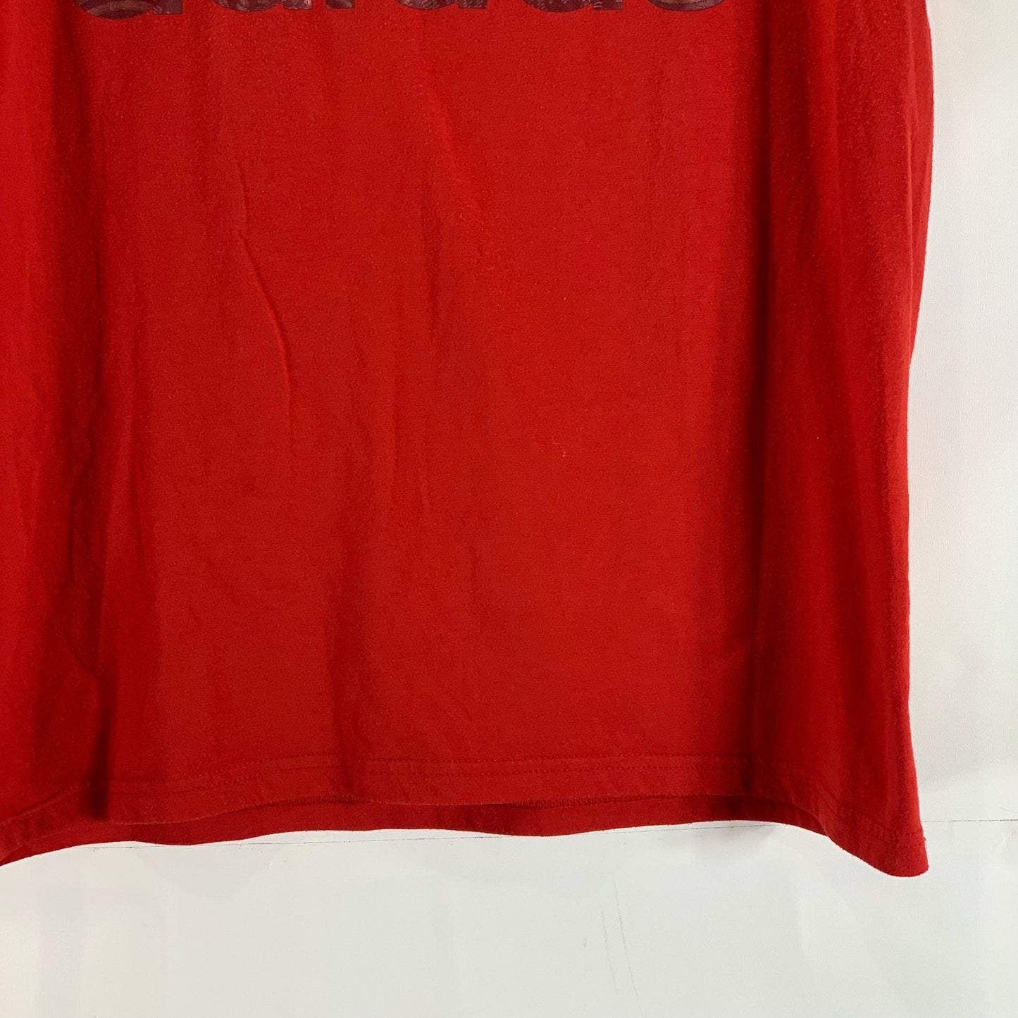 ADIDAS Men's Red The-Go-To Performance Crewneck Short Sleeve T-Shirt SZ M