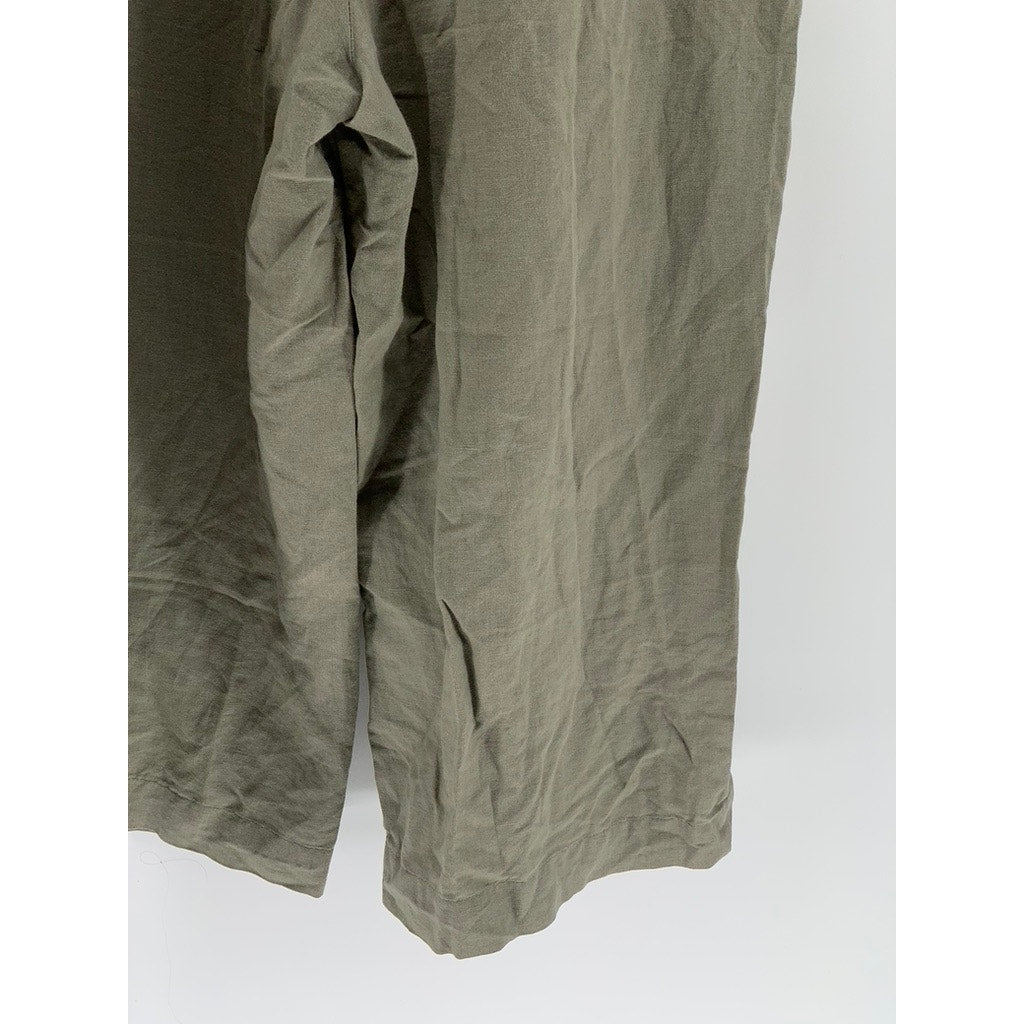 UNBRANDED Women's Olive Green Lightweight Jumpsuit SZ L/XL