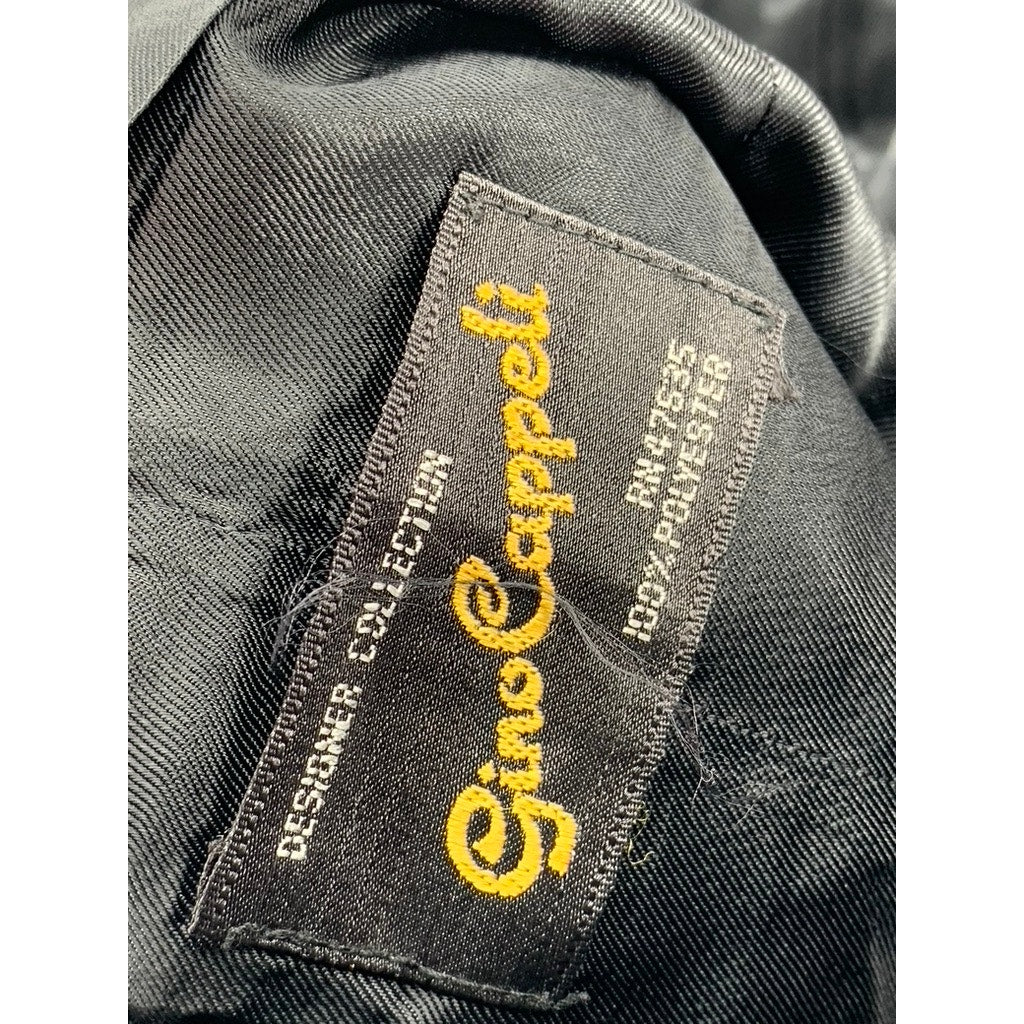 GINO CAPPELI Men's Black Vintage Five-Button Suit Vest SZ 42S