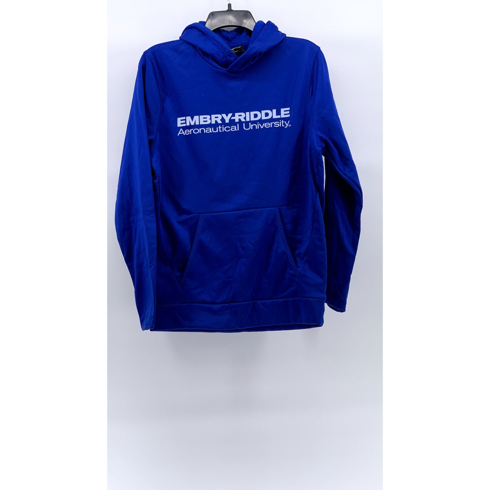 UNDER ARMOUR Men’s Royal Blue Aeronautical University Loose-Fit Hoodie SZ S