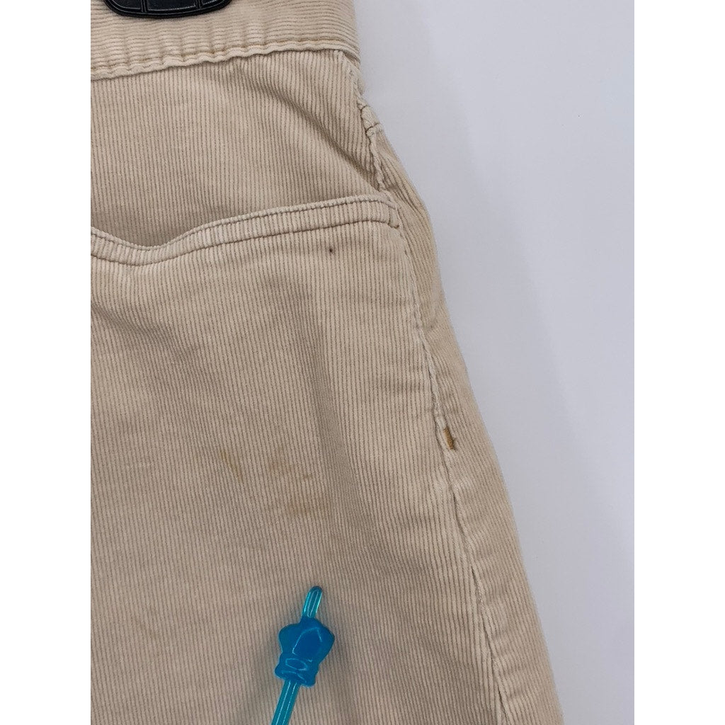OLD NAVY Women's Beige Corduroy Stretch A-Line Mini Skirt SZ 8