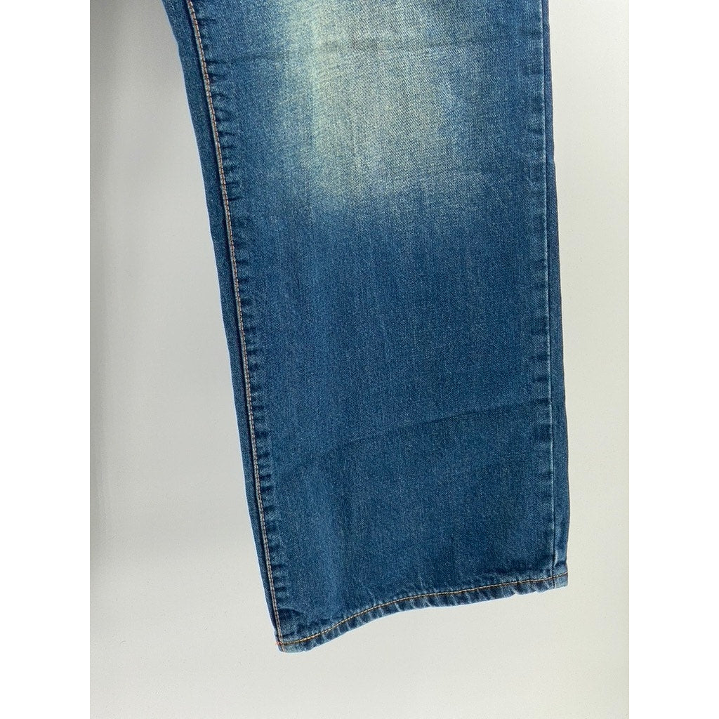 OLD NAVY Men's Medium Blue Denim Straight-Leg Regular Fit Jeans SZ 40X30