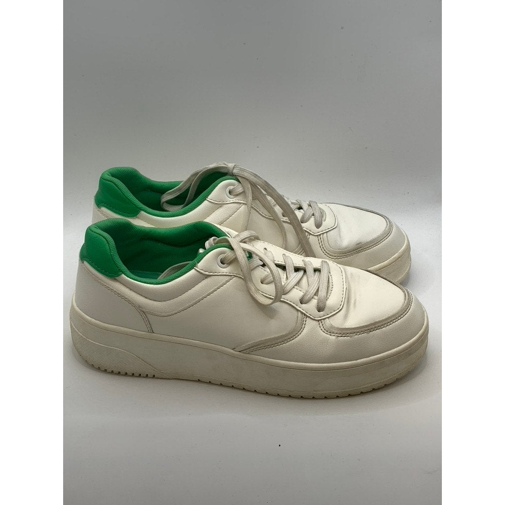 ZARA Men's Green-White Lace-Up Sneakers SZ 39(US9)