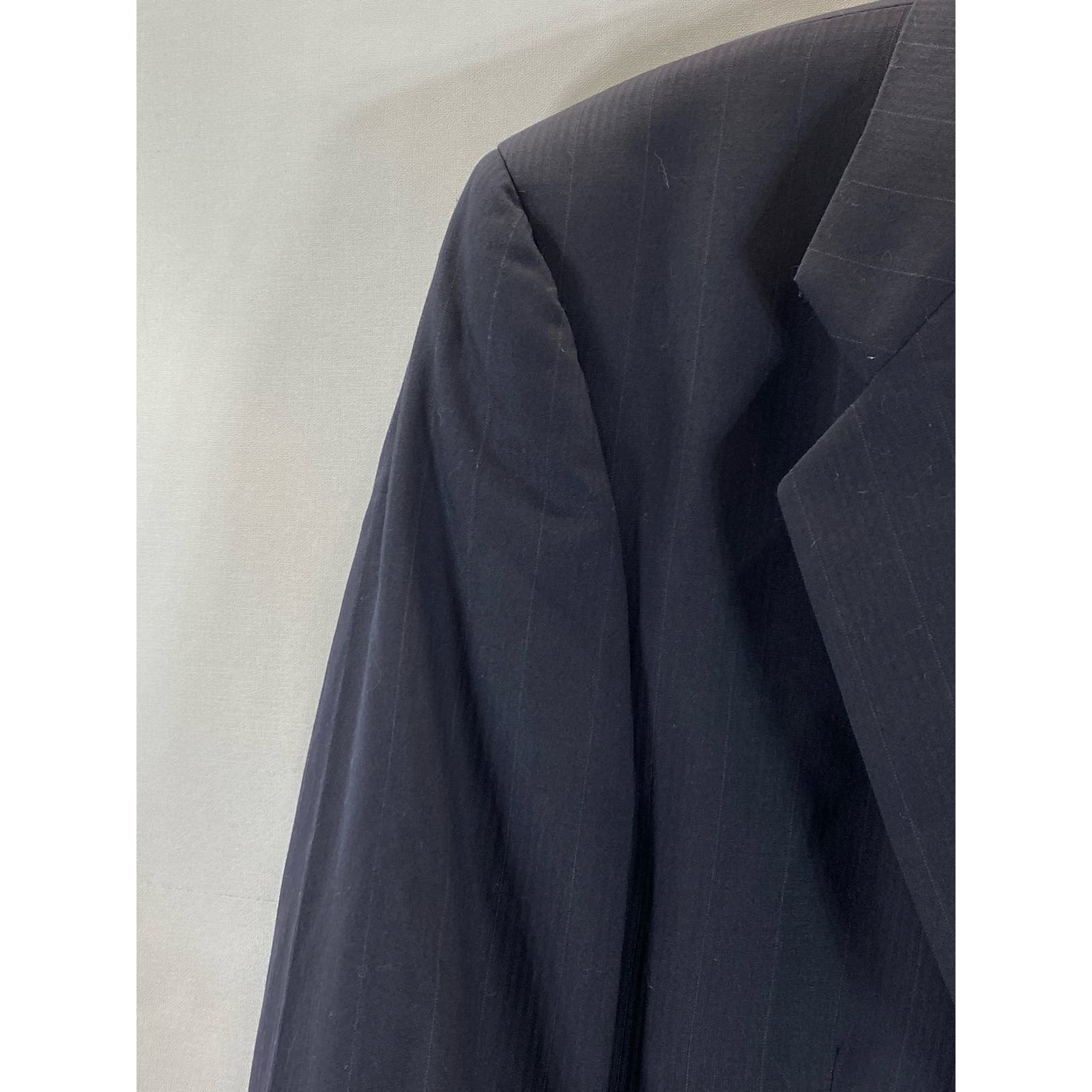 HALSTON Today's Man Men's Navy Pure Wool Vintage Two-Button Blazer SZ 40R