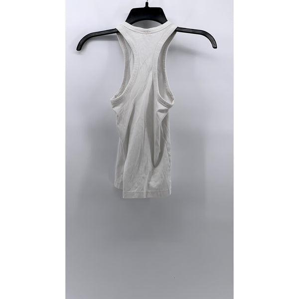 & OTHER STORIES Women's White Solid Crewneck Racerback Casual Tank Top SZ 0
