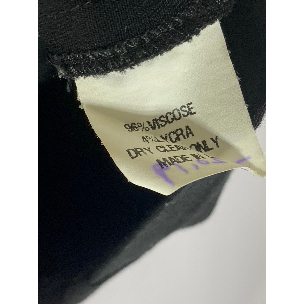 TOPHAT IMAGEWEAR Women's Black Back-Zipper Crewneck Sleeveless Crop Top SZ 8