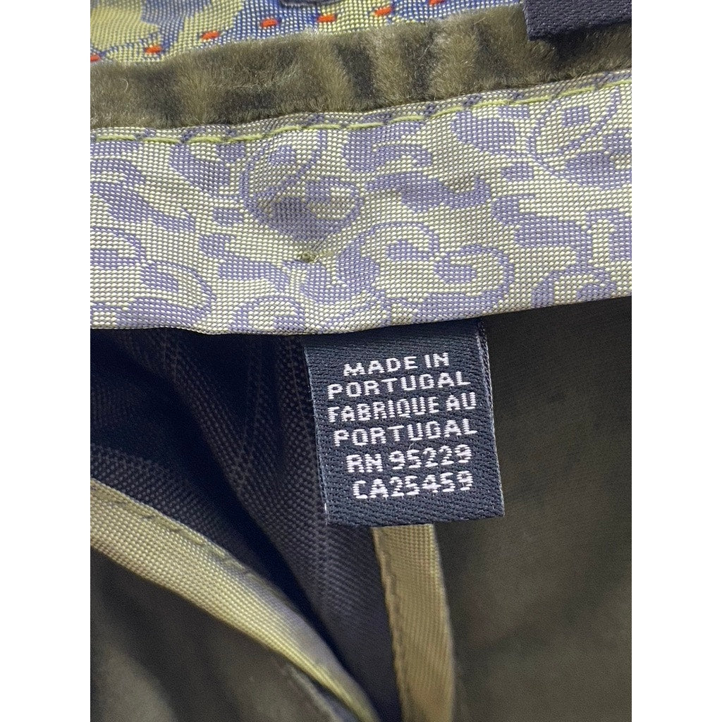 TED BAKER Men’s Long Gray Pinstripe Flat Front Straight-Leg Dress Pant SZ 34L