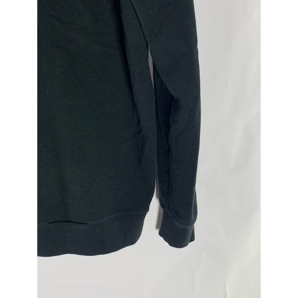 ALTERNATIVE Women's Black Giant Spoon Coordinates Graphic Zip-Up Sweater SZ M