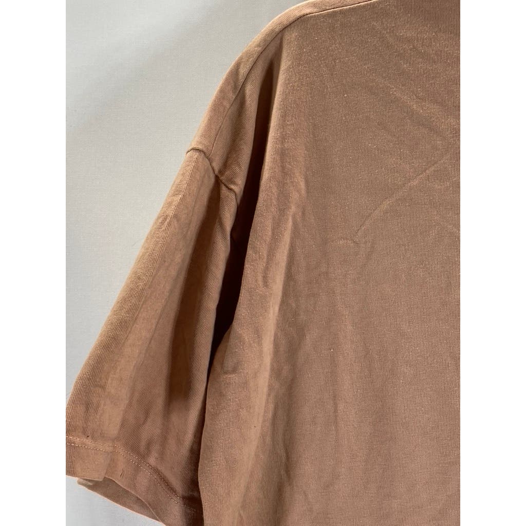 ZARA Men's Terracotta Crewneck Short Sleeve T-Shirt SZ M