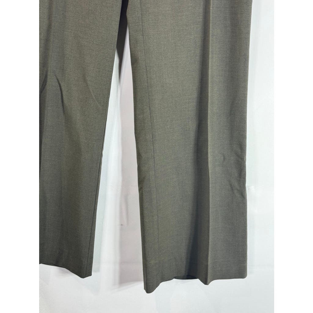 TRINA TURK Women's Gray Pleated Wide-Leg Dress Pants SZ 6