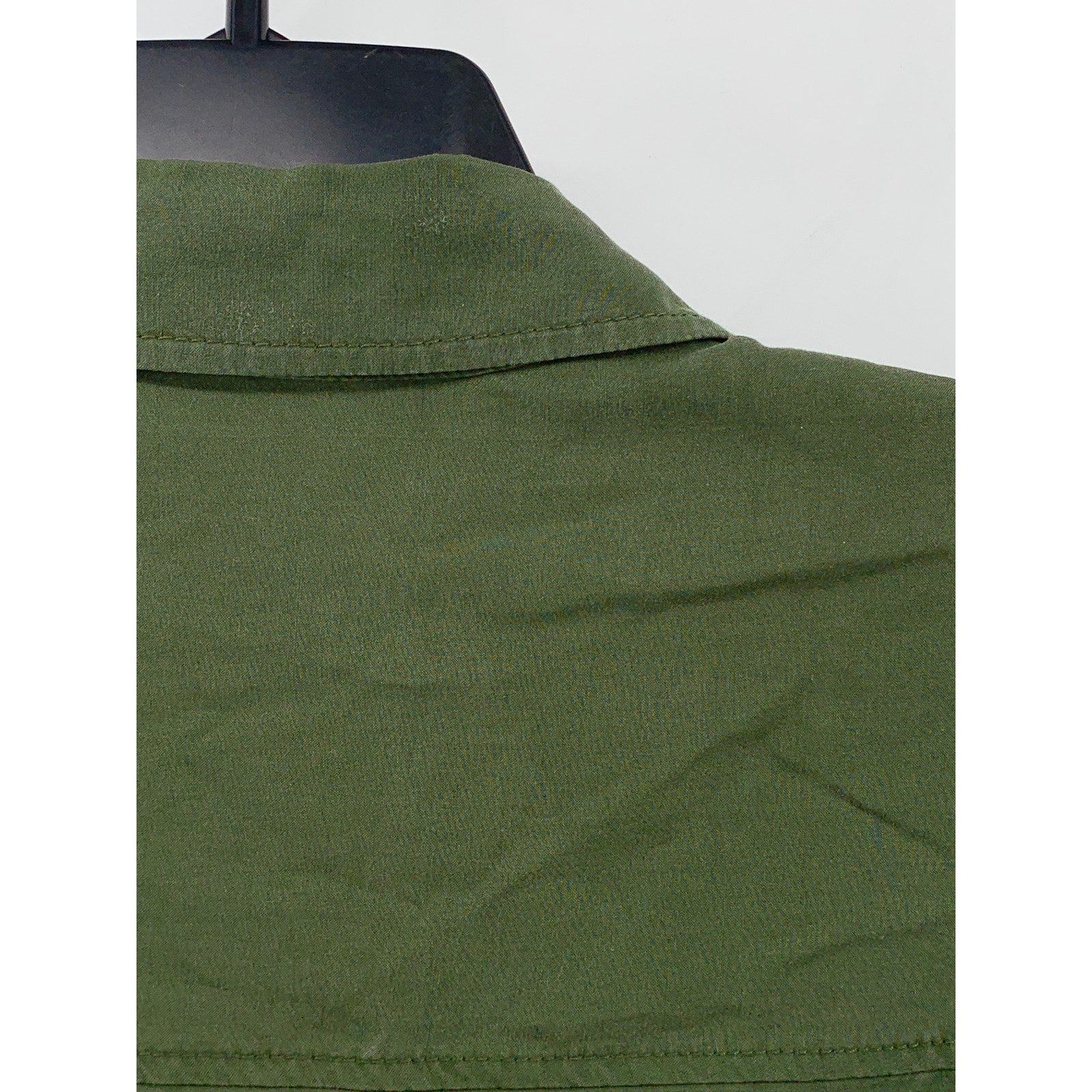 ZARA Women's Olive Green Button-Up Long Sleeve Regular-Fit Top SZ L