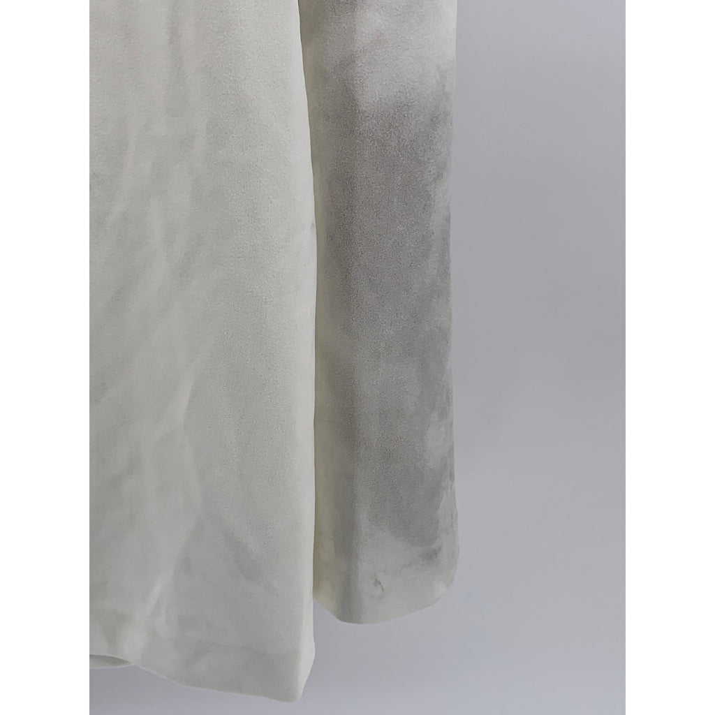 CALVIN KLEIN Women's Plus White Pleated Scuba A-Line Knee-Length Skirt SZ 20W
