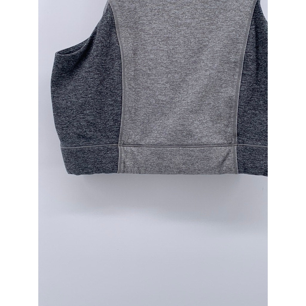 WEME Women's Heather Gray Active Halter Sleeveless  Cropped Top SZ S