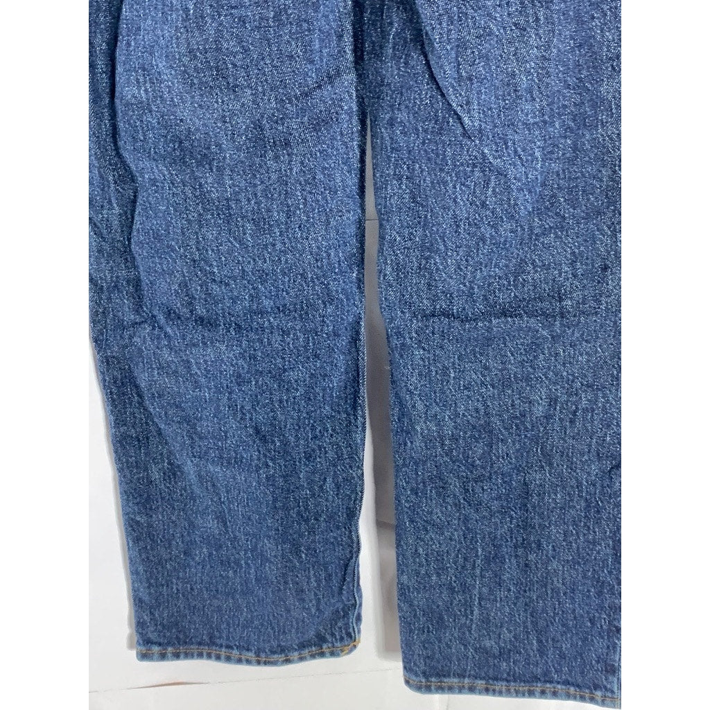 MADEWELL Women's Dark Blue Denim The Perfect Vintage Straight-Leg Jean SZ 24