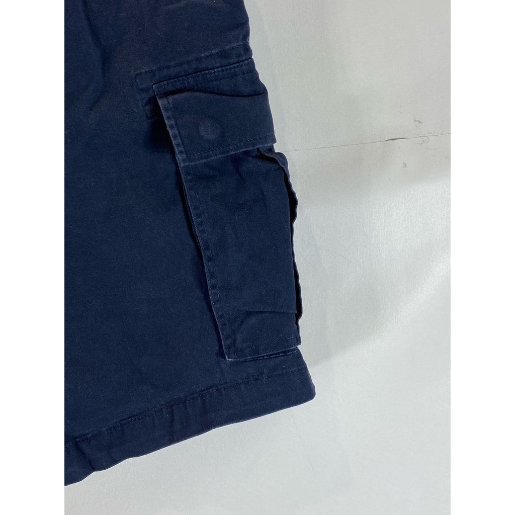 LANDS' END Men's Navy Traditional-Fit Cargo Shorts SZ 40
