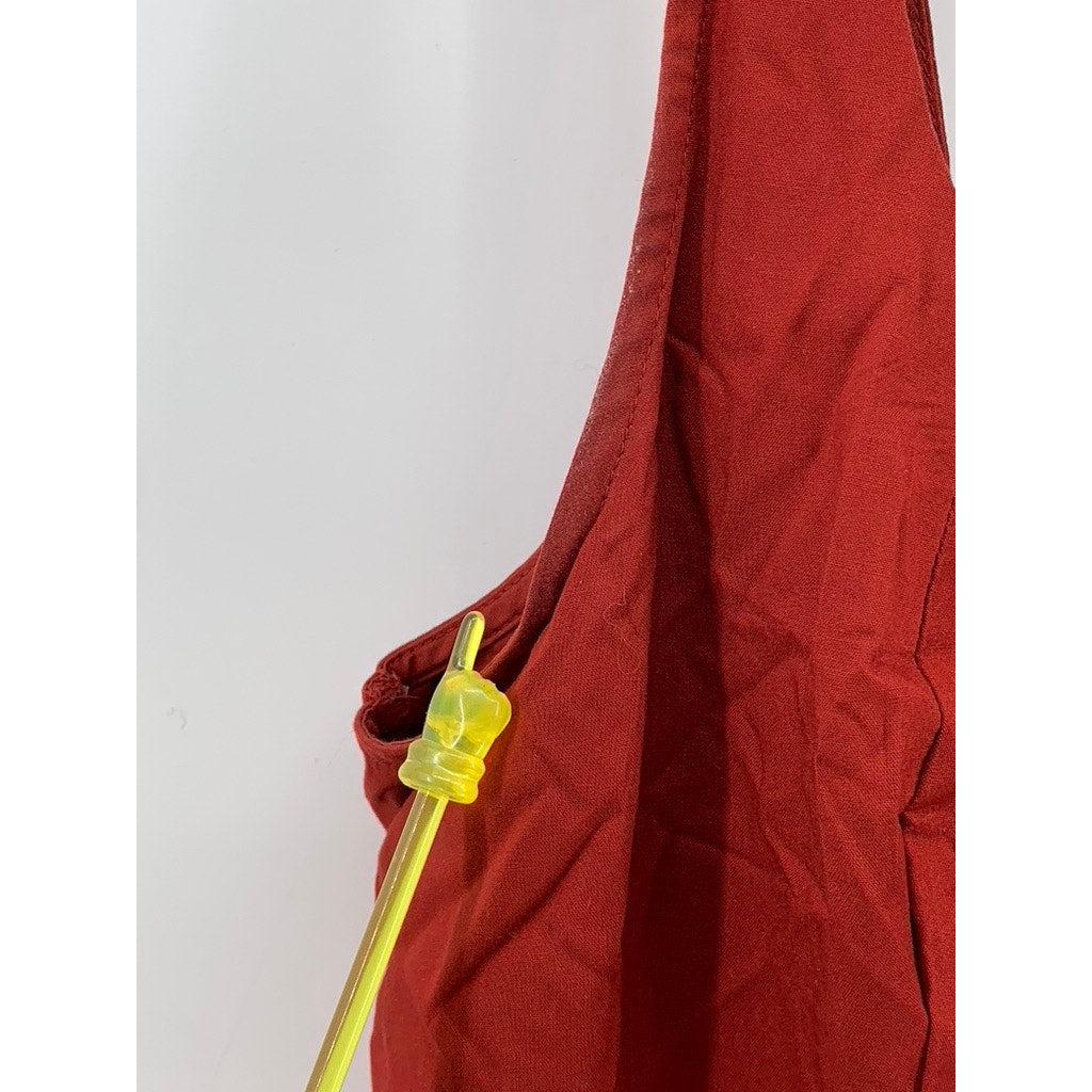 OLD NAVY Women's Flame Scarlet Red Sleeveless Smocked Bodice Tank Mini Dress SZL