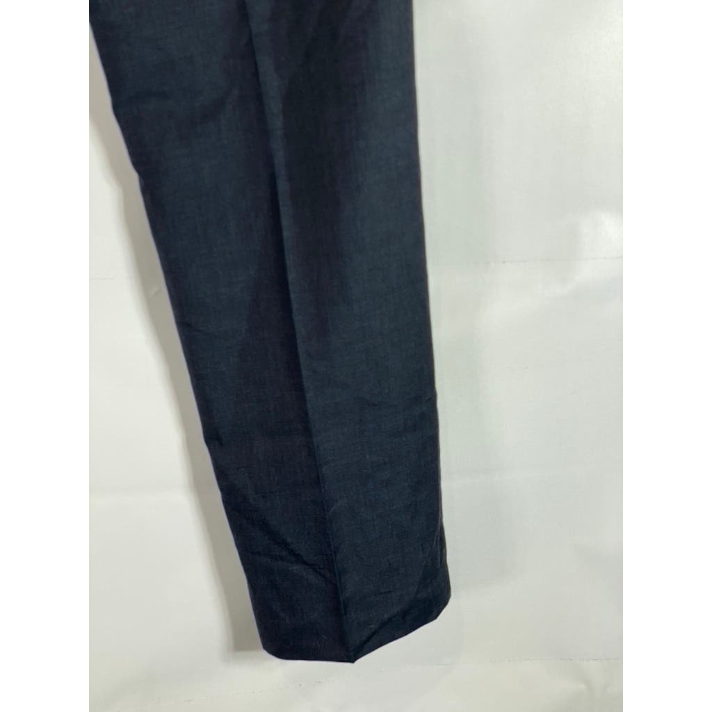 J. CREW Men's Navy Ludlow Classic-Fit Flat Front Stretch Wool Suit Pant SZ 30X32