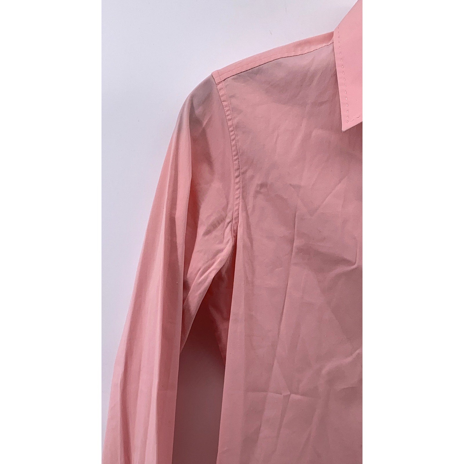 RALPH LAUREN Women's Vintage Pink Regular-Fit Button-Up Long Sleeve Top SZ 4