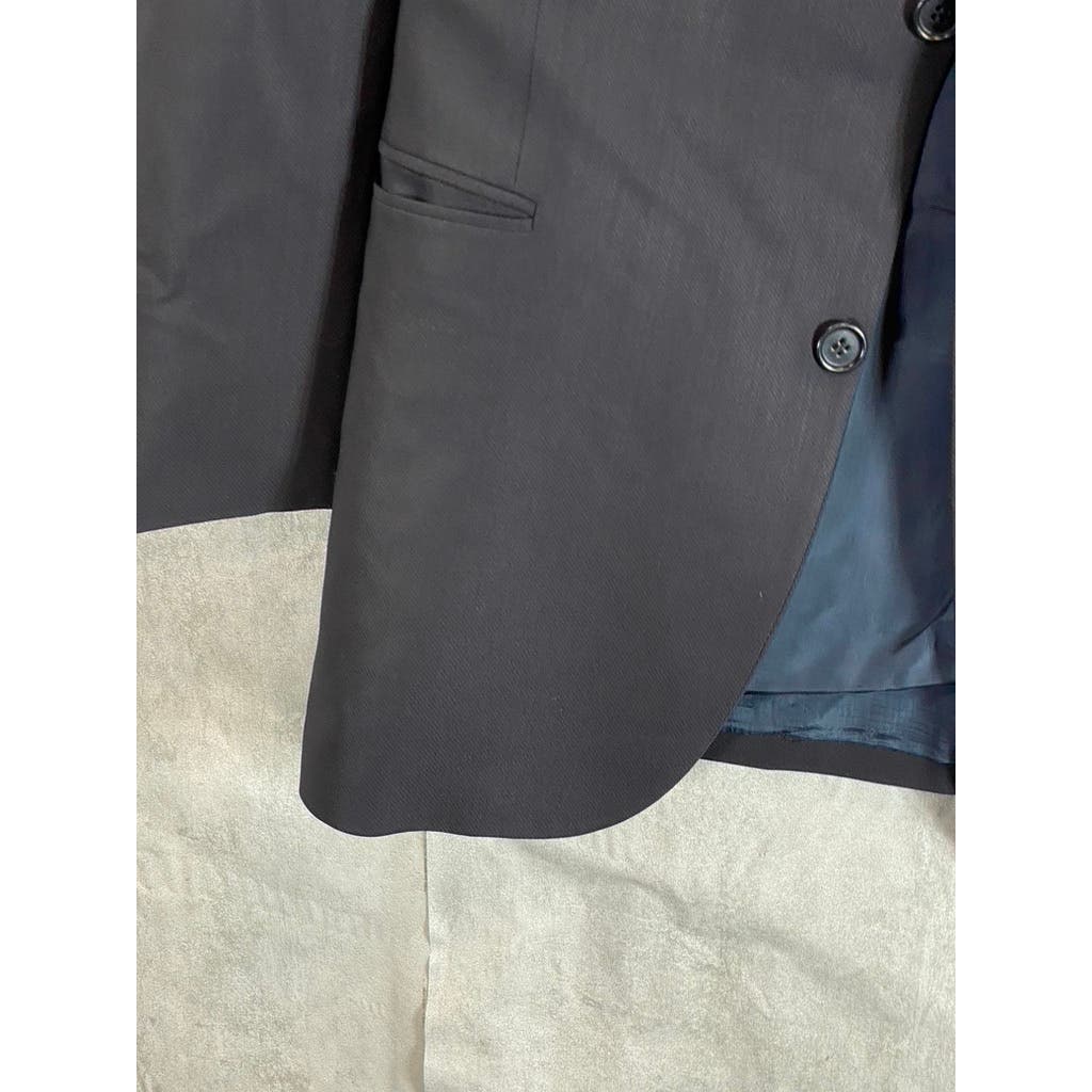 BOSS HUGO BOSS Men's Black Solid Vintage Three-Button Blazer SZ 42R