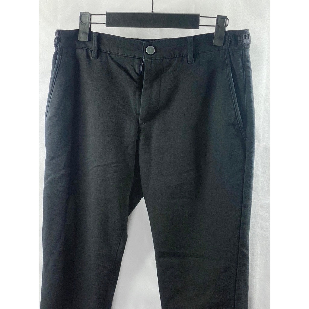 ZARA Men's Black Solid Slim-Fit Stretch Dress Pant SZ S