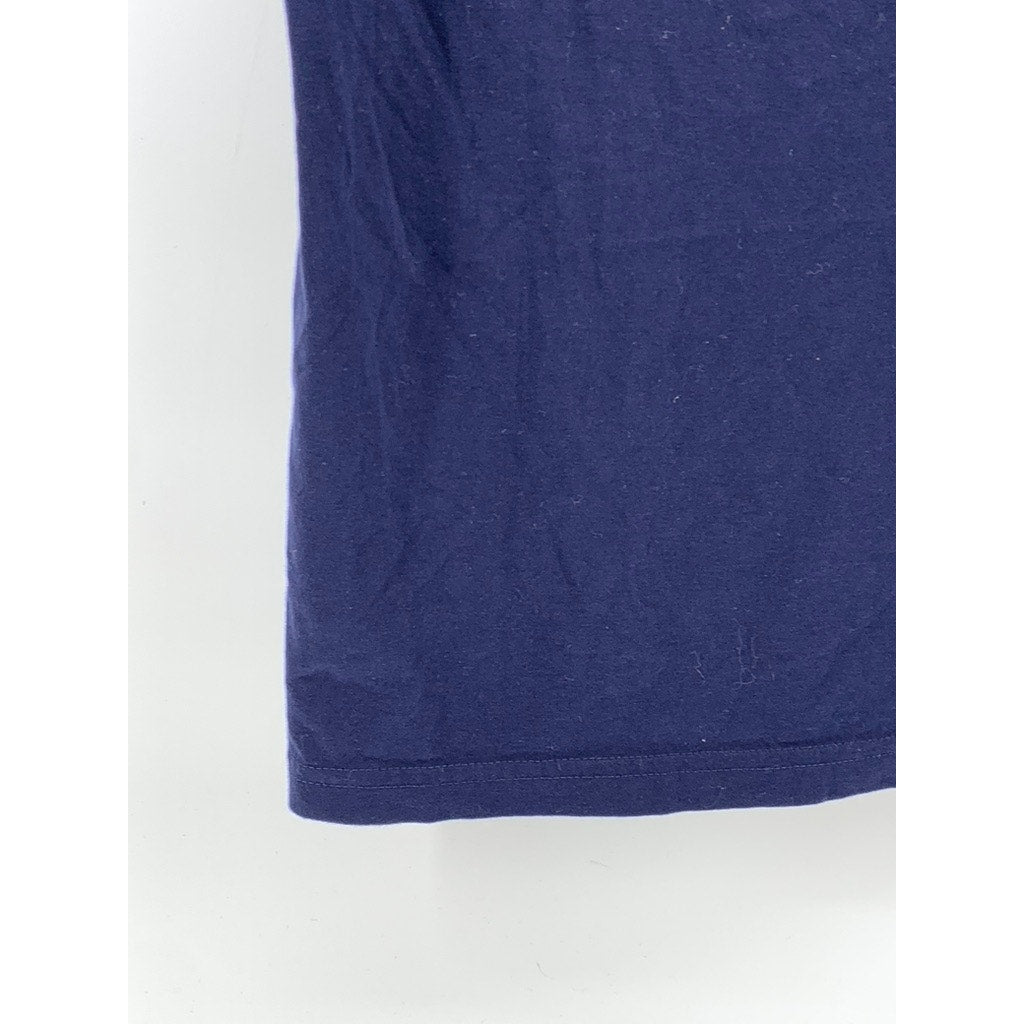 H&M Men's Navy Blue Crewneck Regular-Fit Short Sleeve T-Shirt SZ XS