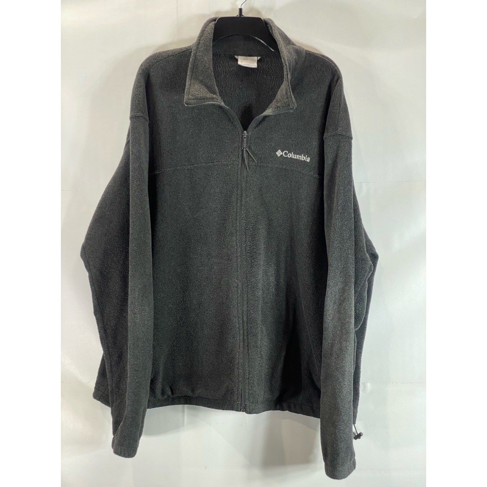 COLUMBIA Sportswear Men's Gray Granite Mountain Fleece Zip-Up Jacket SZ 2XL