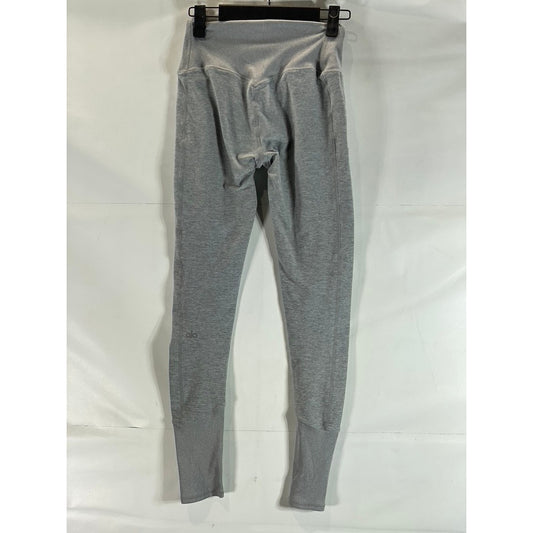 ALO YOGA Women's Athletic Heather Grey Highwaist Alosoft Leggings SZ XS