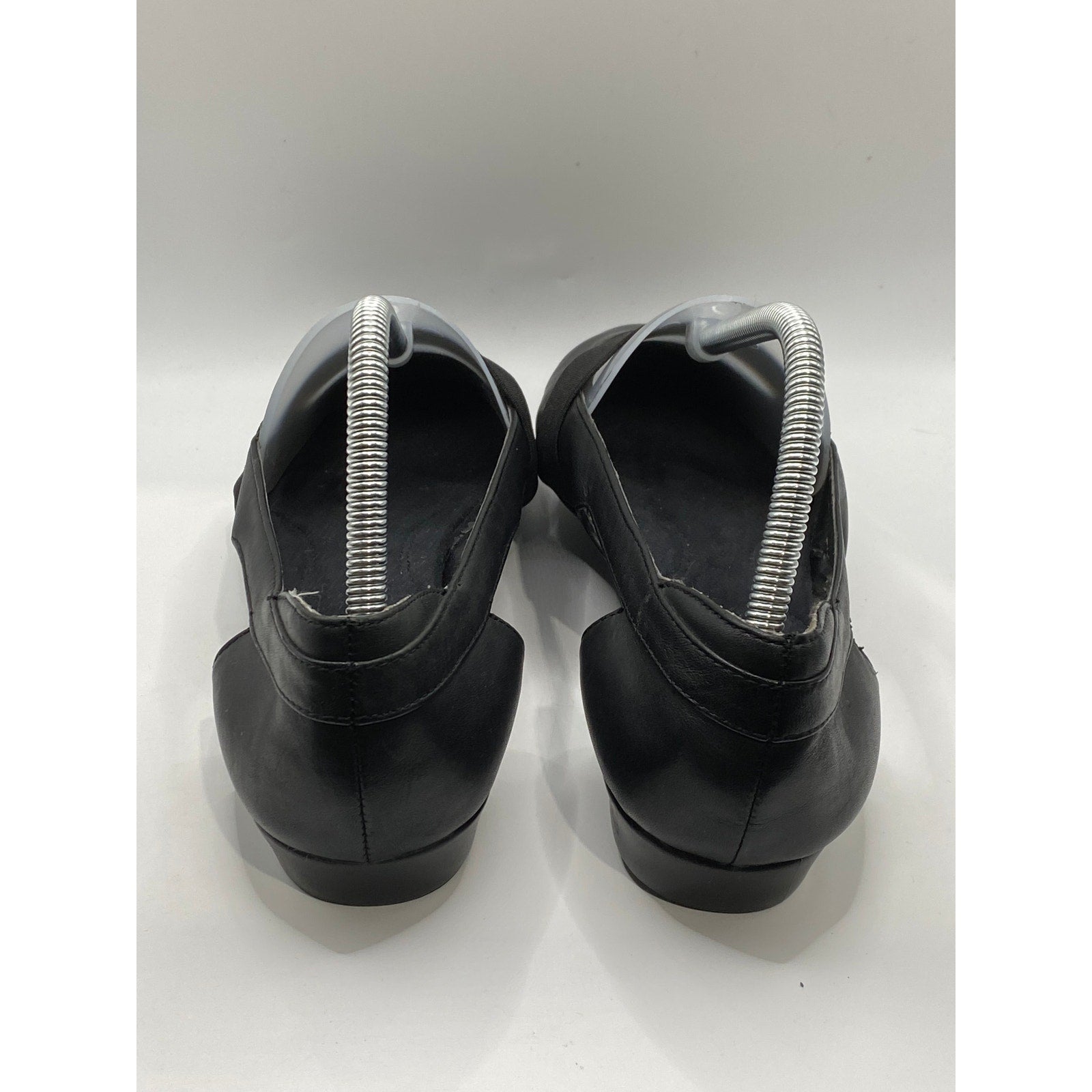 AEROSOLES Women's Black Almond-Toe Slip-On Lightweight Mary Jane Flats SZ 9