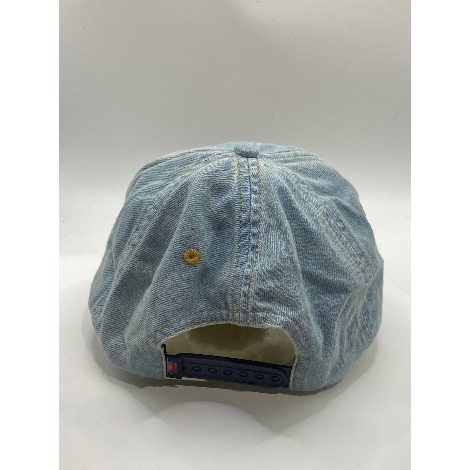 FAHERTY BRAND Men's Light Blue Denim Mountain Patch Baseball Hat SZ OS