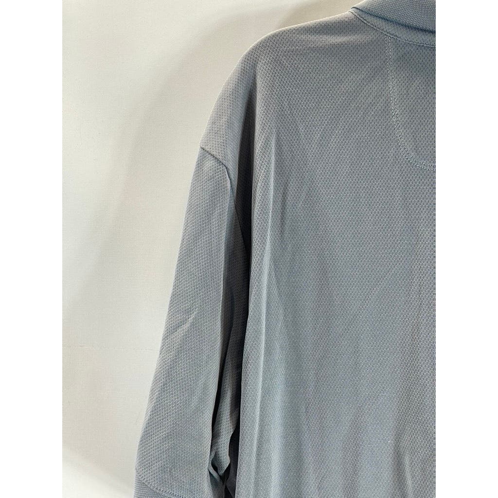 TOMMY BAHAMA Men's Gray IslandZone Short Sleeve Polo Shirt SZ 3XL