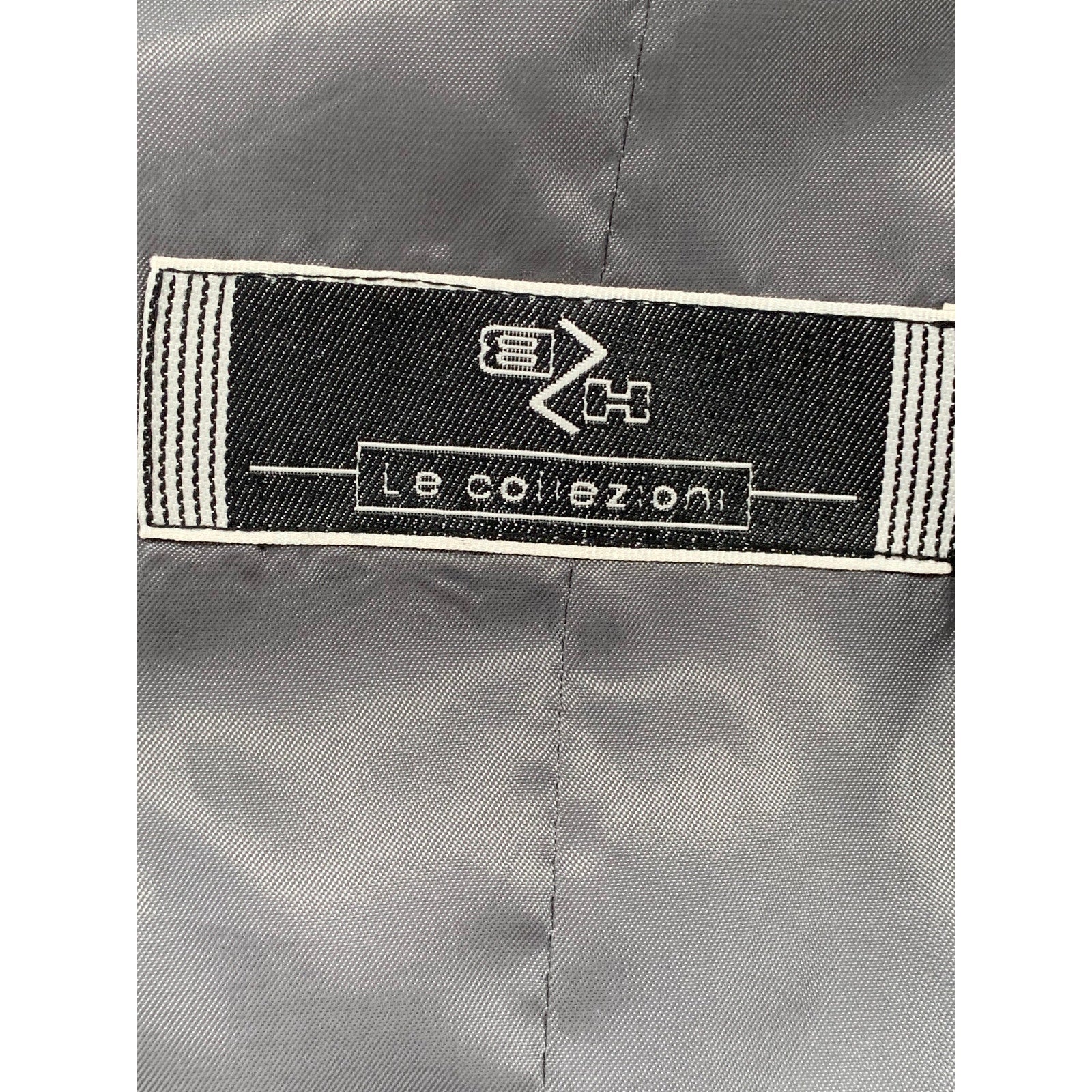 BH LE COLLEZIONI Men’s Gray Pinstripe 5-Button V-Neck Suit Vest SZ 42S