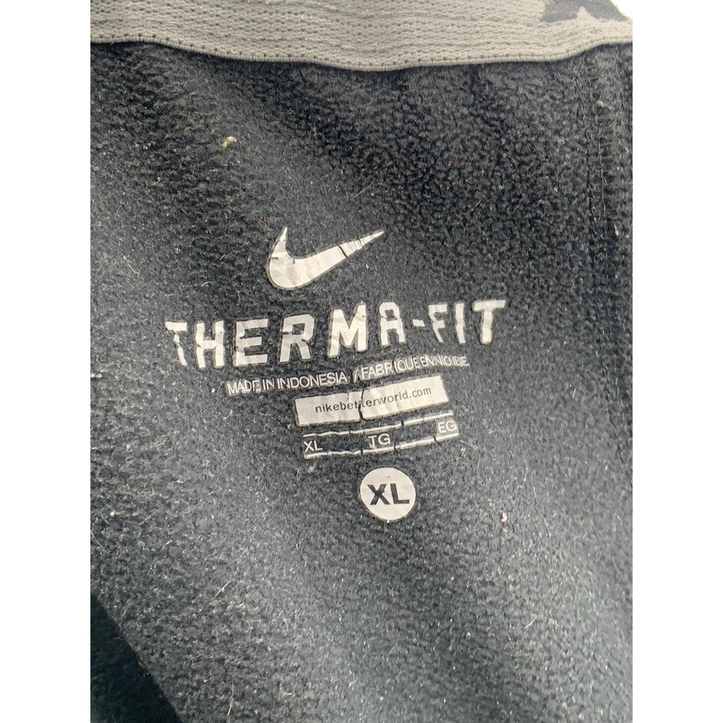 NIKE Men's Black Therma-Fit Drawstring Casual Sweatpants SZ XL