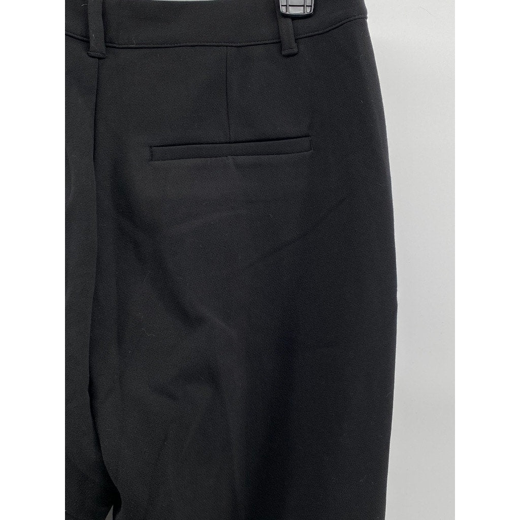 GAP Women's Black-Gold Mid-Rise Baby Boot Sailor Regular-Fit Pant SZ 14