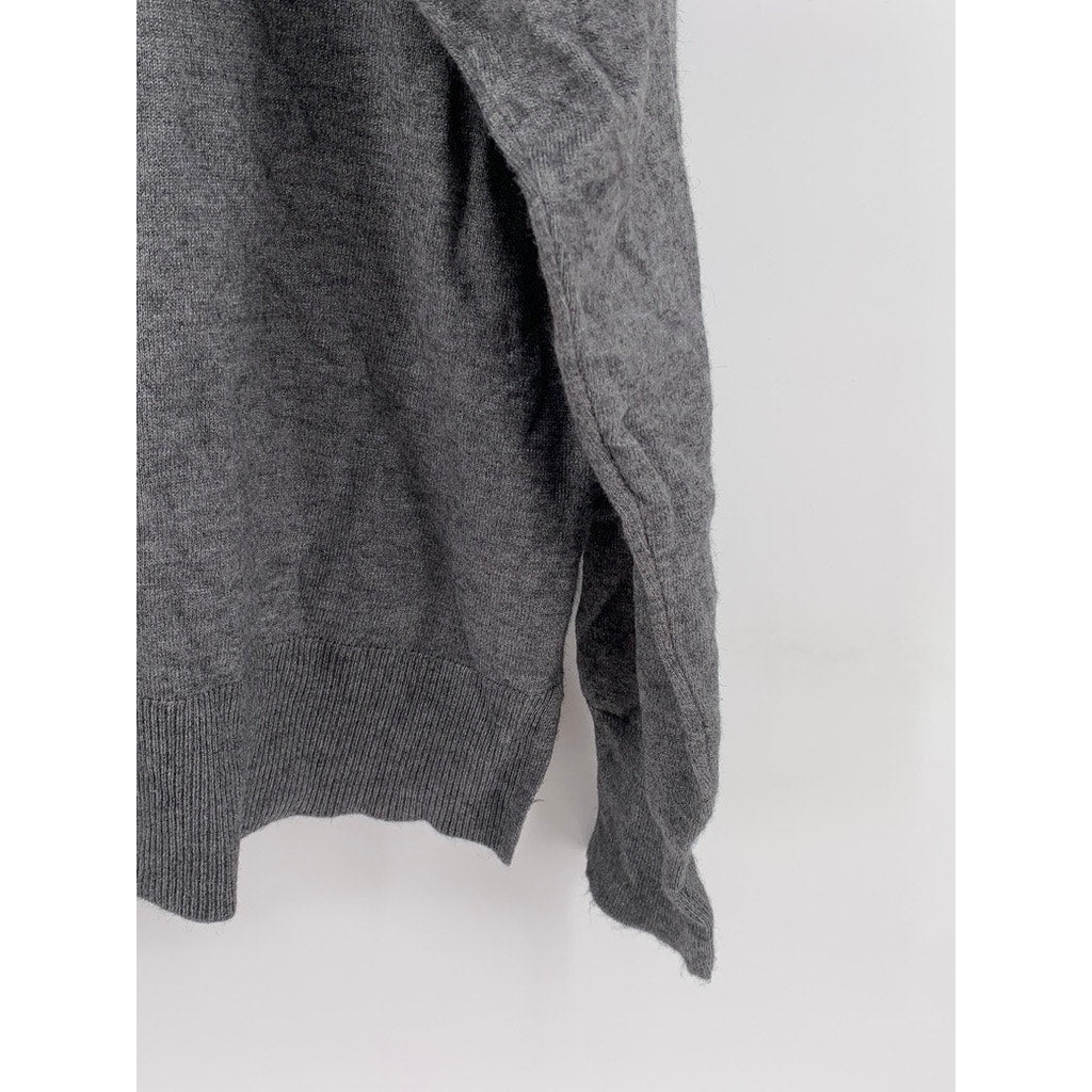 RAE DUNN Women's Raglan Long Sleeve "BLESSED" Gray Pullover Sweatshirt SZ XL