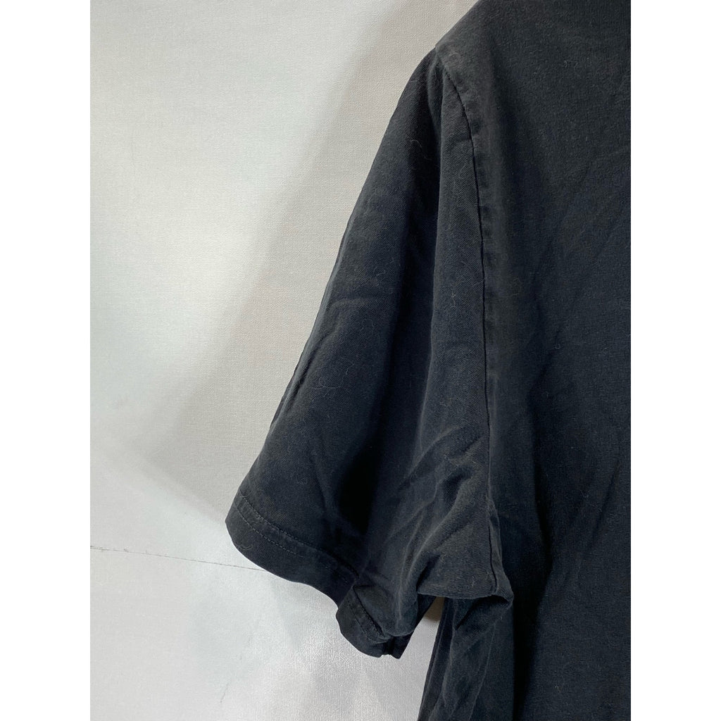 EASTERN MOUNTAIN SPORTS Men's Black Graphic Crewneck Organic Cotton T-Shirt SZ S