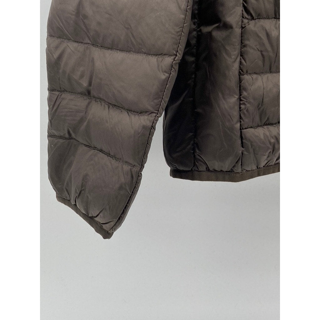 TUMI PAX Men's Brown Zip-Up Packable Puffer Jacket SZ S