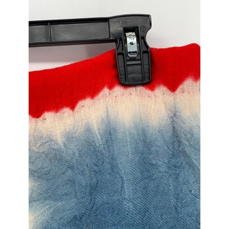 UNBRANDED Women’s Red-Blue Ombré Print Scarf