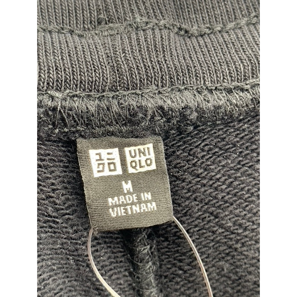 UNQLO Men's Black Solid Relaxed-Fit Pull-On Casual Sweatpants SZ M