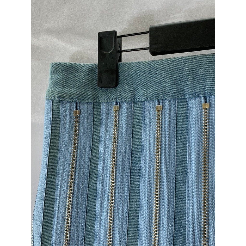 HOT & DELICIOUS Women's Denim Zip Me Up Please Shorts SZ M