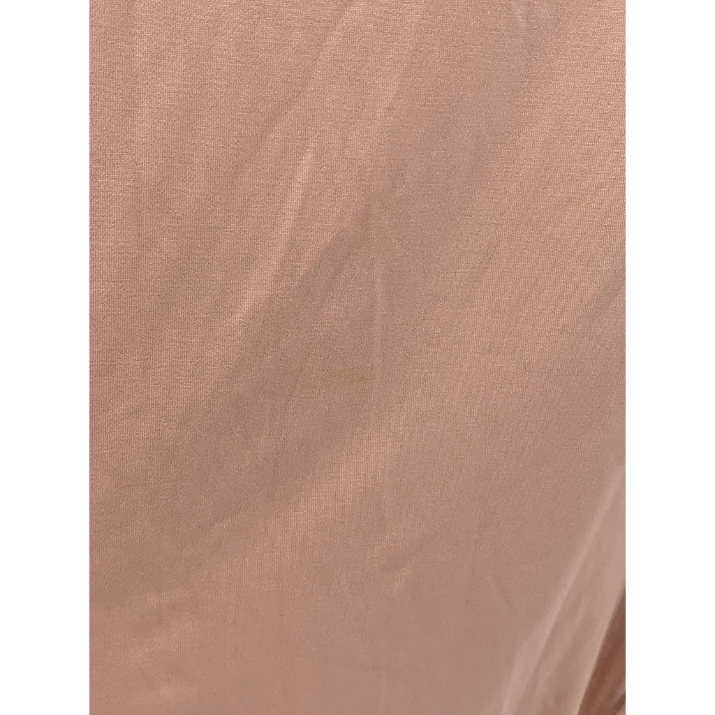 EXPRESS Women's Peach Body Contour Crewneck Sleeveless Thong Bodysuit SZ S
