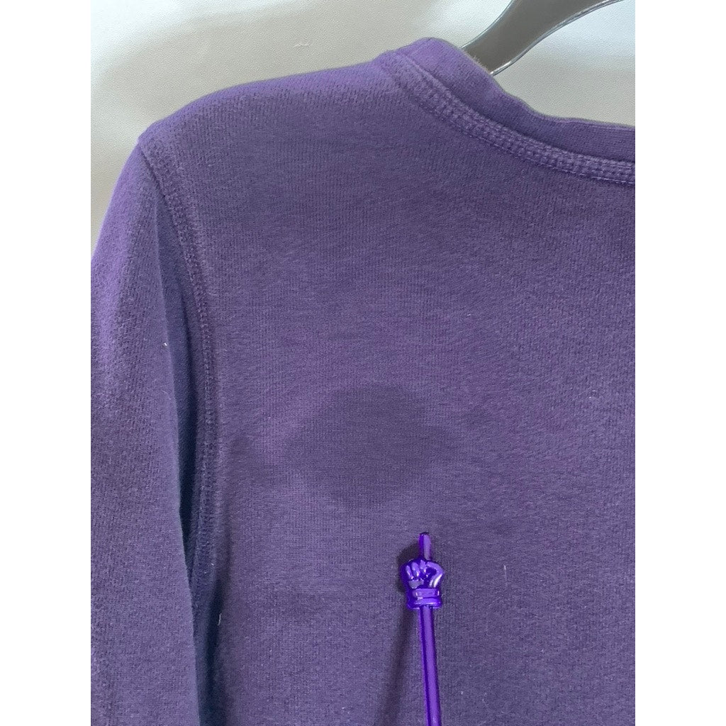 NIKE Women's Vintage Purple Run With The Original Logo Crewneck Sweatshirt SZ M