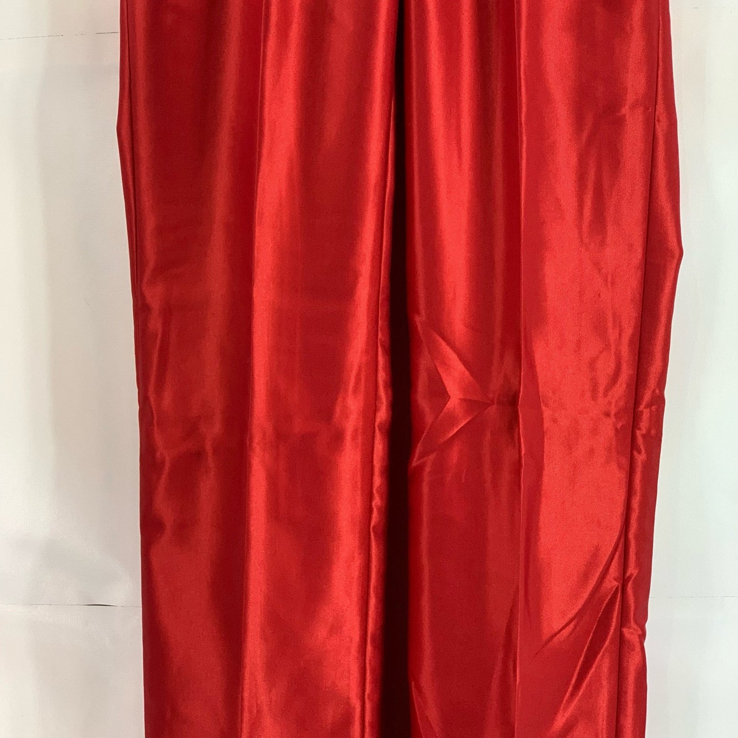 FERRECCI Men's Red Satin Short Super 150's Flat Front Suit Pant SZ 28S