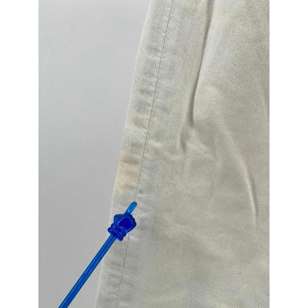 BUFFALO JEANS Men's White Evan Basic Slim-Leg Five-Pocket Denim Jeans SZ 36X32