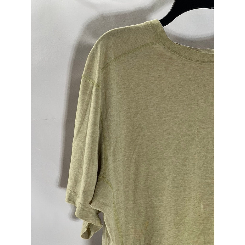 COLUMBIA Men's Tan Crewneck Omni-Dri Embroidered Logo Short Sleeve T-Shirt SZ2XL