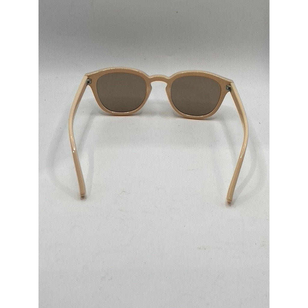 LE SPECS Women's Beige Conga Round Lens Sunglasses OS