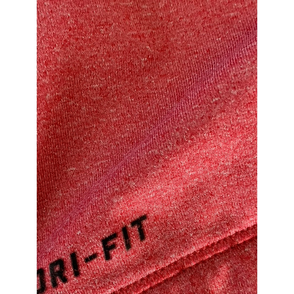 NIKE Women's Red Swoosh Scoop-Neck Dri-Fit Racerback Sports Bra SZ XS