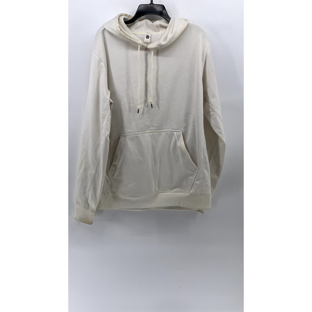 BAW Unisex Adult White Casual Classic-Fit Thermotek Pullover Hoodie SZ L