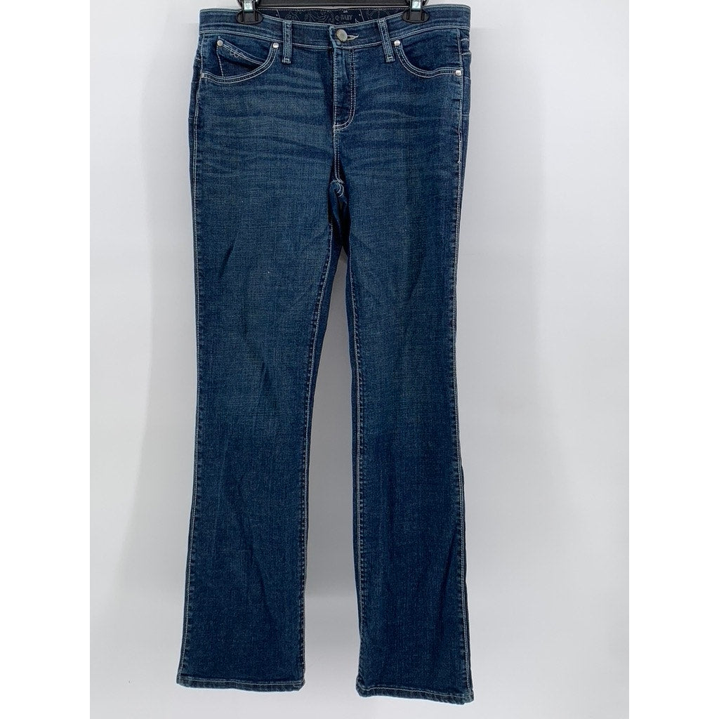 WRANGLER Women's Q-BABY Western Riding BootCut Stretch Denim Jeans SZ  9/10
