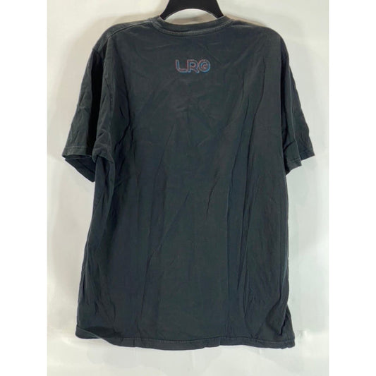 LRG Men's Black Cotton Crewneck Graphic Short Sleeve T-Shirt SZ L