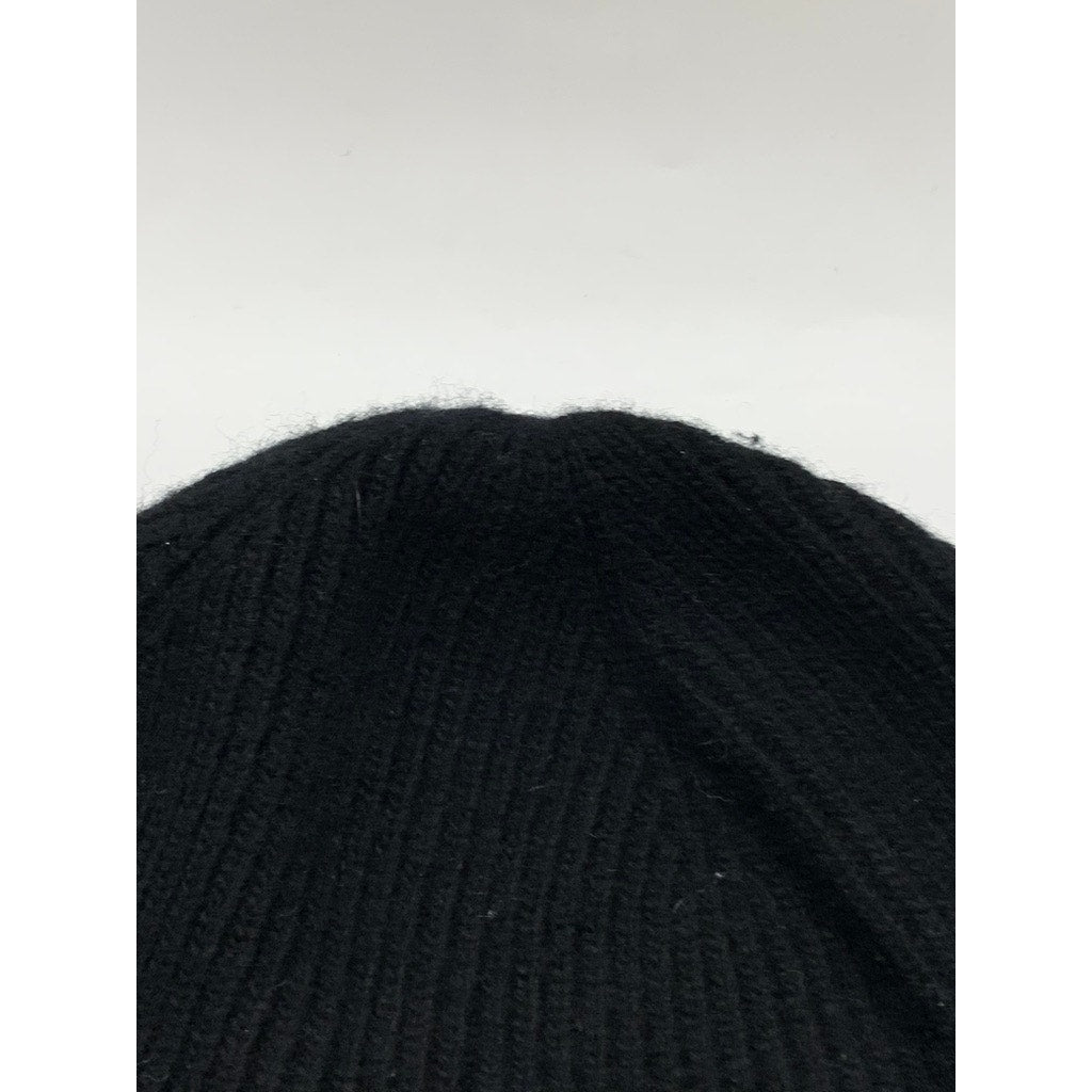POLO RALPH LAUREN Men's Black Ribbed Embroidered Logo Beanie SZ OS